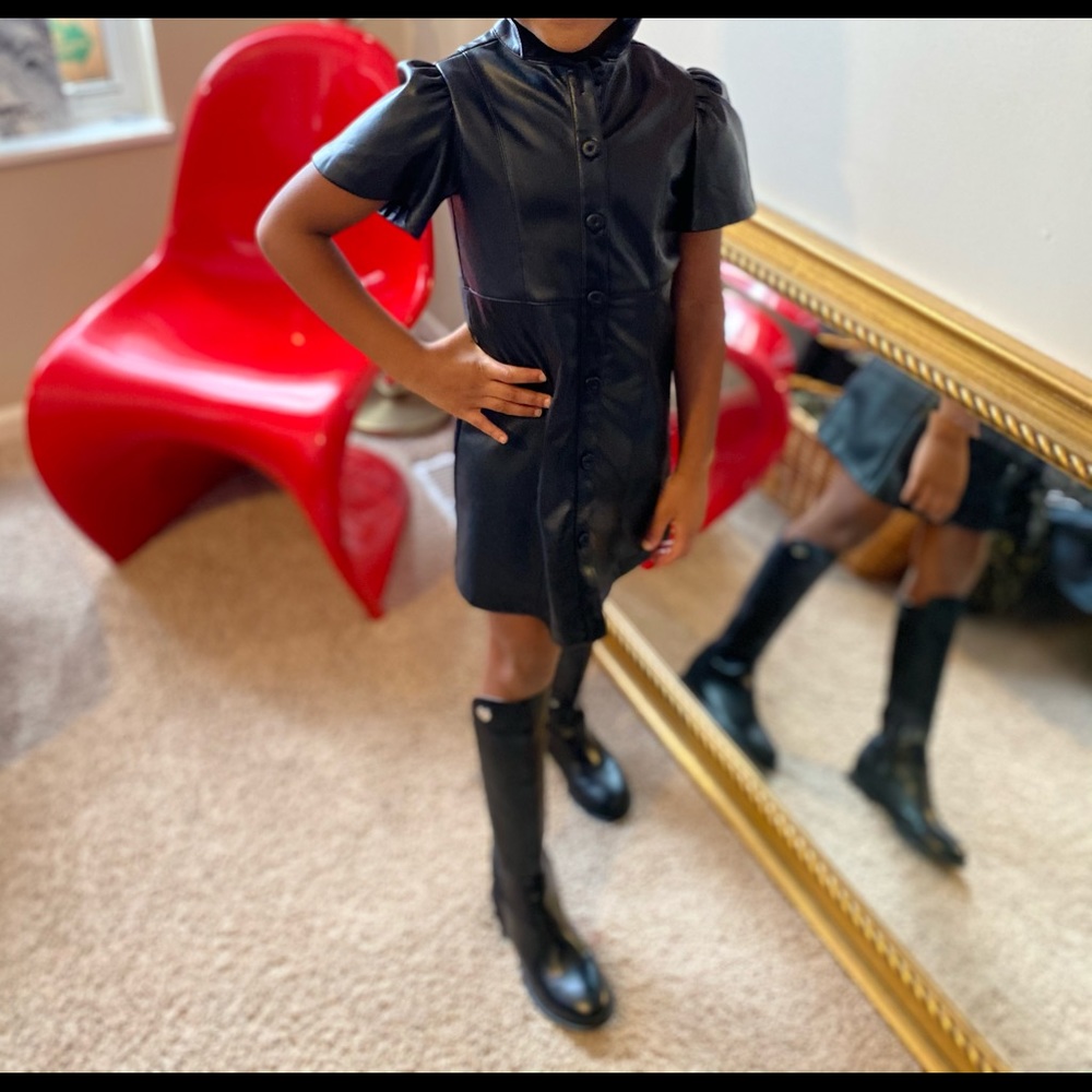 NWT Zara faux leather dress